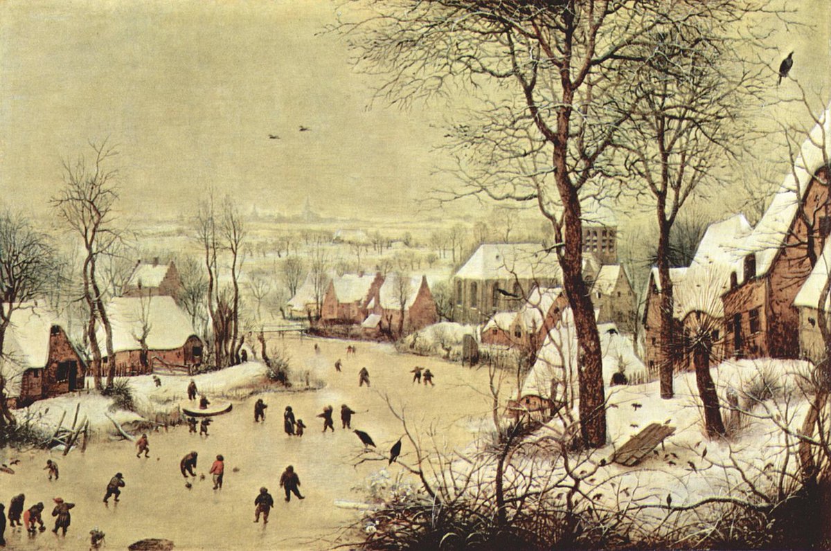 "Winter Landscape with (Skaters and) a Bird Trap (1565)"