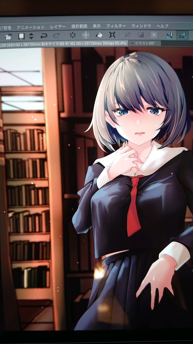 むむむ キャラ終わったから背景とこれから馴染ませるのじゃ って思ったらipe 櫻 ヨル C100 新刊委託販売中のイラスト