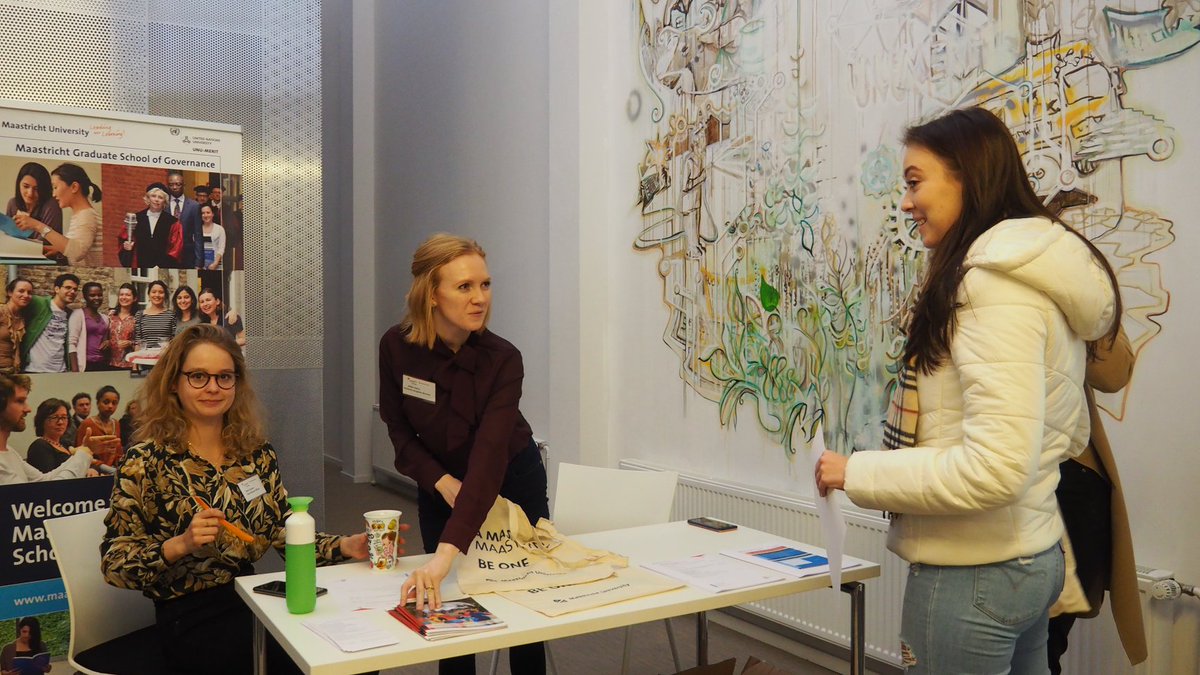 UNUMERIT's tweet photo. We are delighted to see so many enthusiastic students at our Master's Open Day today! #UMMOD19 @MaastrichtU @UNUniversity @UNUMERIT @umsbe #PublicPolicy #doubledegree https://t.co/ub1KPOKIgJ