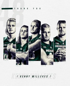SkullSparks's tweet photo. Series splicing progression from freshmen to seniors. @MSU_Football https://t.co/ZUWe6ugyNU
