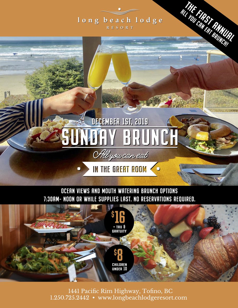 Get ready to brunch like a rockstar at our pre-closure all you can eat Sunday brunch! <a href="/tourism_tofino/">Tourism Tofino</a>