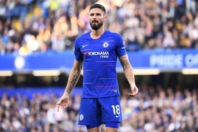 lequipe's tweet photo. Olivier Giroud titulaire avec Chelsea contre West Ham https://t.co/a8Us83MPbC https://t.co/dApifqcUHa