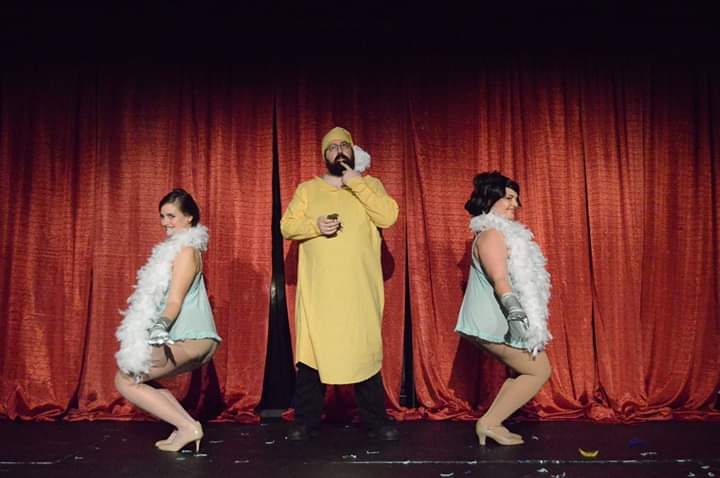 DirtySouthBC's tweet photo. Who else just wants to stay in your PJs all day today? Baron Von Schadenfreude as Mr. Sandman can help ya out #lazyday #cozy #dirtysouthburlesque #augustaburlesque #augustaga #downtownaugusta https://t.co/IoWQhiX7Jv