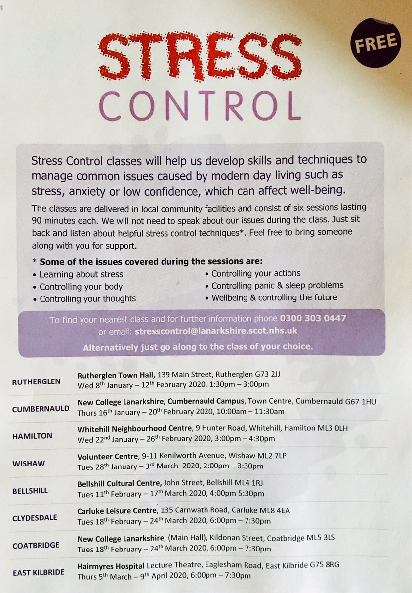 Clydesdalecmht's tweet photo. #stresscontrol reaching out to local communities. #selfhelp 😊 https://t.co/VNl28QtxBx