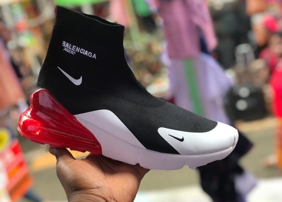 BALENCIAGA TRACK WHITE/ORANGE UOMO NUMERO 41