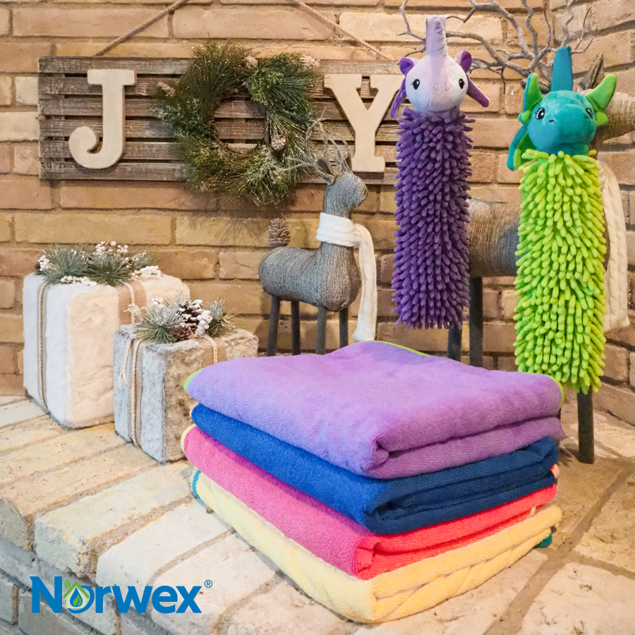 norwex's tweet photo. Need some Norwex #giftideas for the little ones? Our Kids Towels and soft chenille Pet to Dry's are cute and practical! https://t.co/RqEN0rneTB https://t.co/Itt52ccAeK
