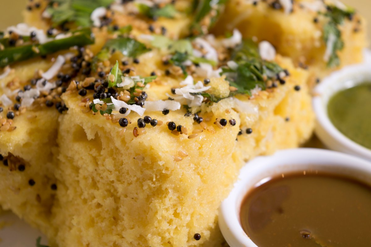 neehees's tweet photo. Be grateful, and don’t forget to enjoy the little things in life! Little, like Khaman Dhokla - a perfect snack for all the times of the day, and all the moods! 😊📍
#Neehees #61fork https://t.co/3WGs580SxX