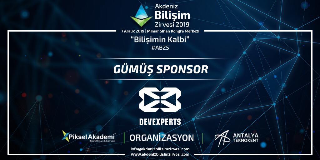 Ateknokent's tweet image. 5. Akdeniz Bilişim Zirvesi Gümüş Sponsorumuz #AntalyaTeknokent firmalarımızdan #Devexperts