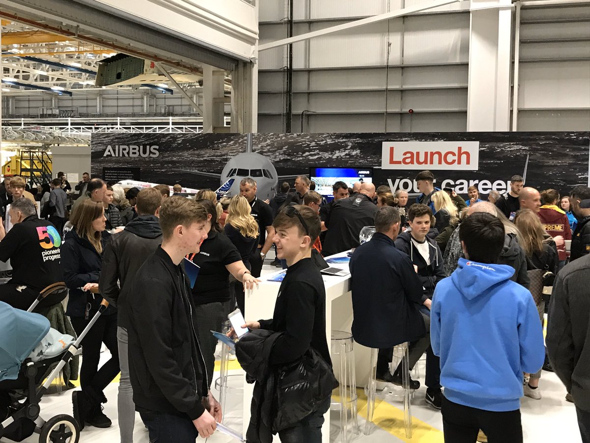 .@AirbusCareers great turn out today and some great #futuretalent coming through the doors! @OutwardBoundUK