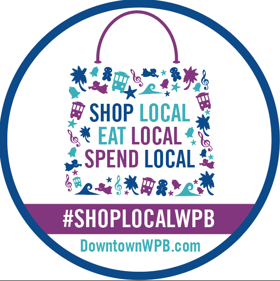 DowntownWPB's tweet photo. It's #SmallBusinessSaturday! Gift-giving is easier than ever when you think big and shop local. That unique touch of appreciation is only found at your favorite #DowntownWPB business! #ShopLocalWPB #ShopLocal https://t.co/TIj9NyAypk