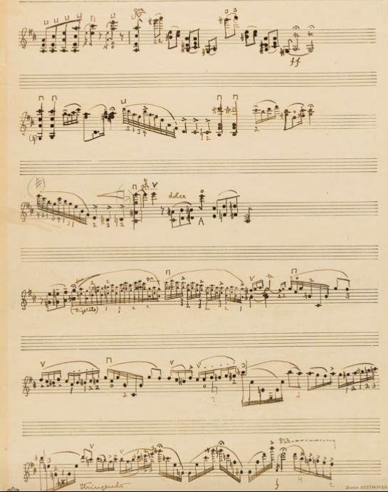Musical Notation is Beautiful on Twitter "Eugène Ysaÿe's cadenza for Tchaikovsky's violin