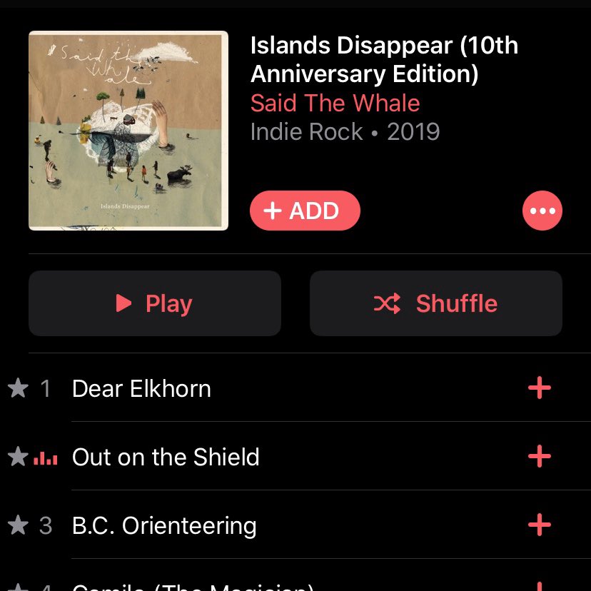 Seems <a href="/saidthewhale/">Said The Whale</a> released a 10th anniversary of Islands Disappear 👌 and I JUST randomly found my original. The artwork and heartfelt liner note reminds me that buying CDs, vinyl, etc is def more rewarding than streaming/downloads.