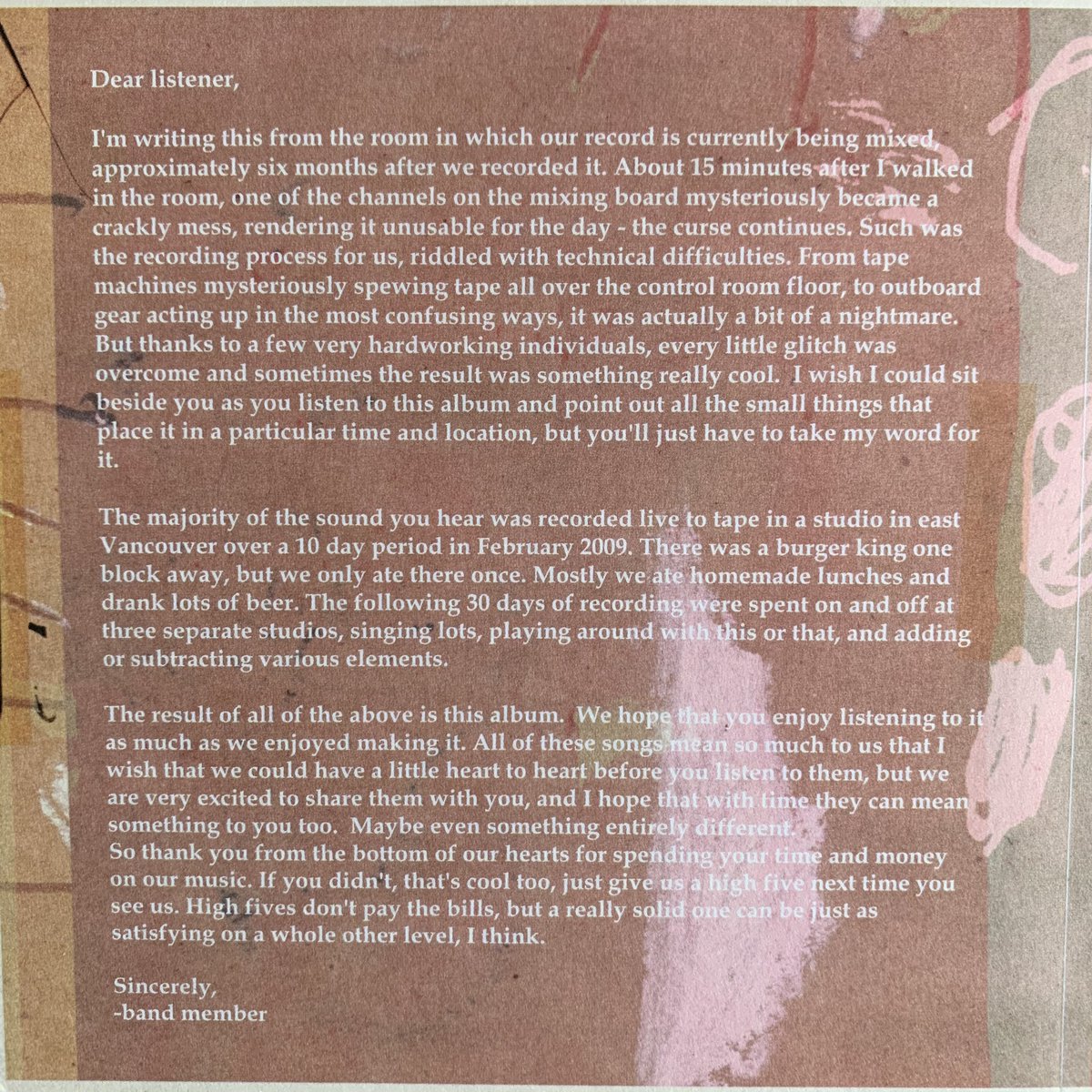 neilkostecki's tweet photo. Seems @saidthewhale released a 10th anniversary of Islands Disappear 👌 and I JUST randomly found my original. The artwork and heartfelt liner note reminds me that buying CDs, vinyl, etc is def more rewarding than streaming/downloads. https://t.co/byYoH3wFQC
