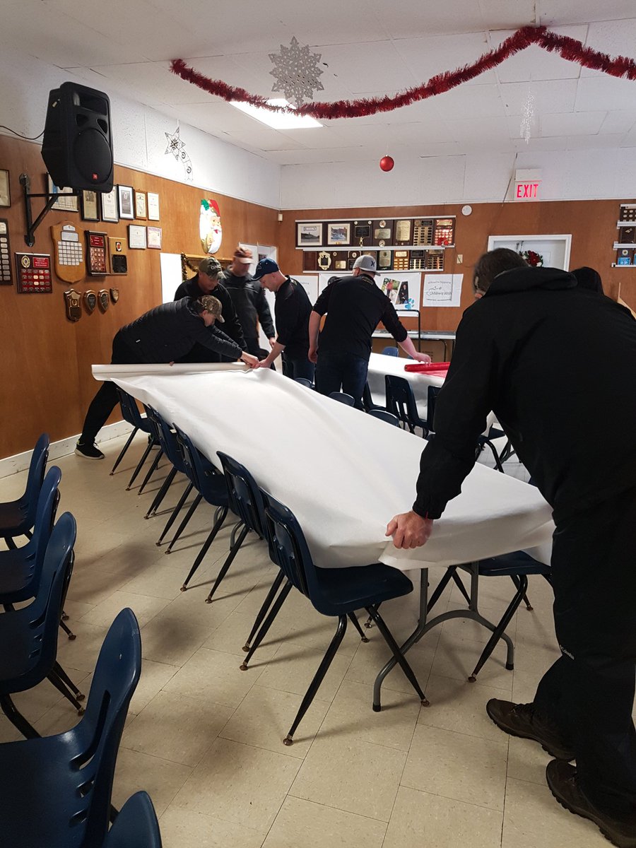 ACFDNL's tweet image. Getting all ready for the 46th annual Arnolds cove Fire depts dinner and dance.