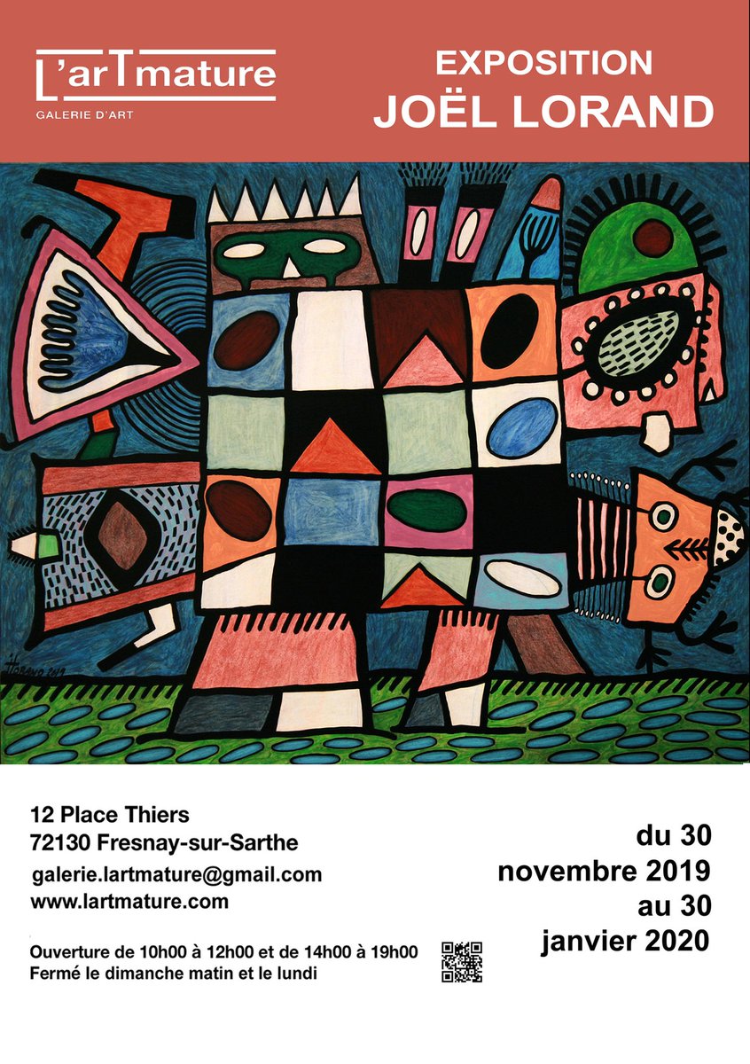 Début de l'exposition de l'artiste Alençonnais Joël Lorand à Fresnay sur Sarthe #art #sarthe #Alençon