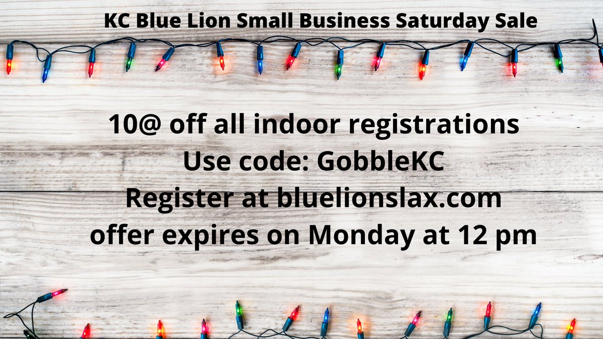 KC Blue Lion Small Business Saturday is on!