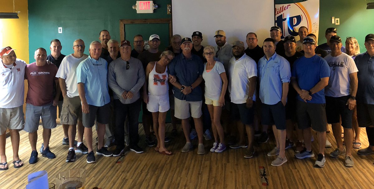 Commodore Nation celebrates the accomplishments of Coach Dan Higgins during his retirement party...#AlwaysACommodore  #AnchorDown #ThanksForTheMemories