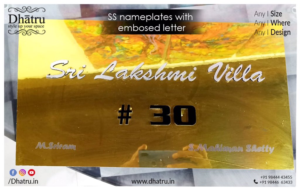 Dhatru_in's tweet photo. Name boards/Sign boards!
Any Size|Anywhere|Any Design
Call us at +91 98446 63433 / +91 98444 43455
or visit us at https://t.co/EPgWjBQkwk

#nameboards #acpnameboards #signboards #acpsignboards #home #office #anysize #anywhere #anydesign #Dhatru #mysore #StyleUpYourSpace #embossed https://t.co/SRmiLtzmoQ