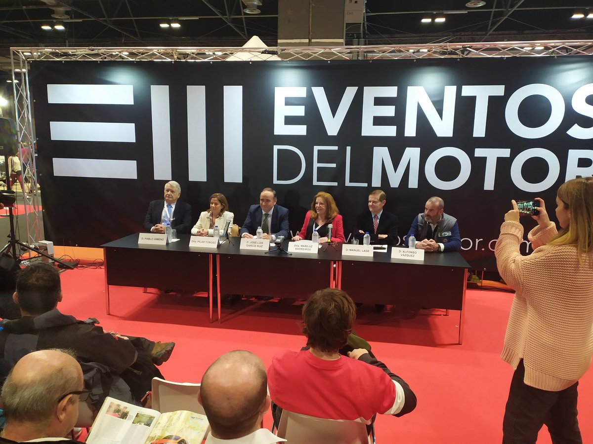 FEDUABARREIROS's tweet photo. Comienza la charla coloquio sobre Eduardo Barreiros en el #Retromovil Madrid 2019, el último acto del centenario #CentenarioEB https://t.co/6IkQNN1kPE