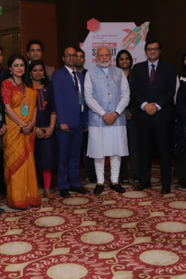sucherita_k's tweet image. With the Honourable Prime Minister @narendramodi at the Republic Summit .It was indeed a special interaction .