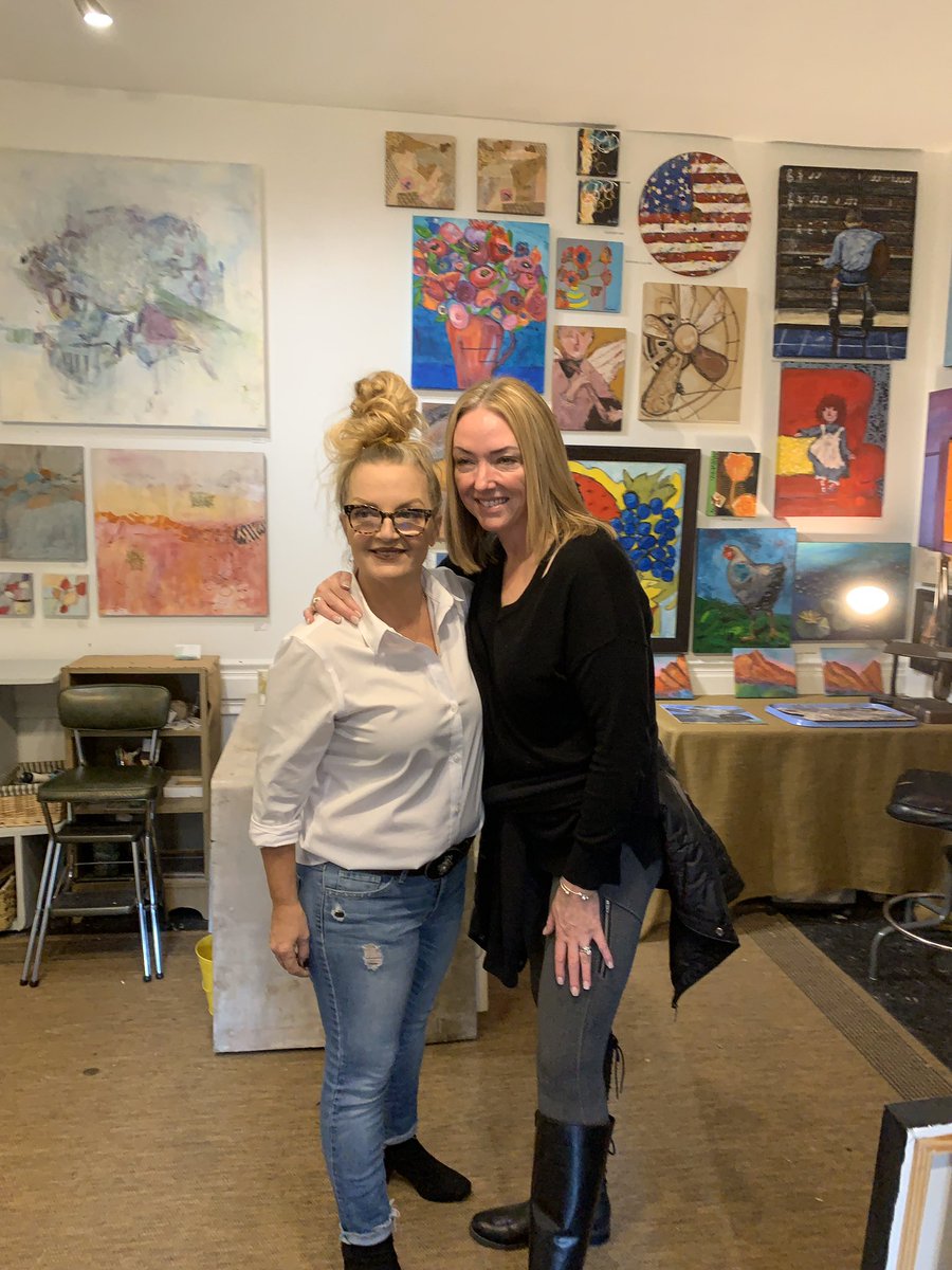BrianMichaudADP's tweet photo. Liz and Wendy At Sis + Moon. Some of the best art in Alpharetta. Thanks Wendy for showing us around. Patronizing small biz. #shopsmall #workingfor #adp https://t.co/sTiZWX5uEL