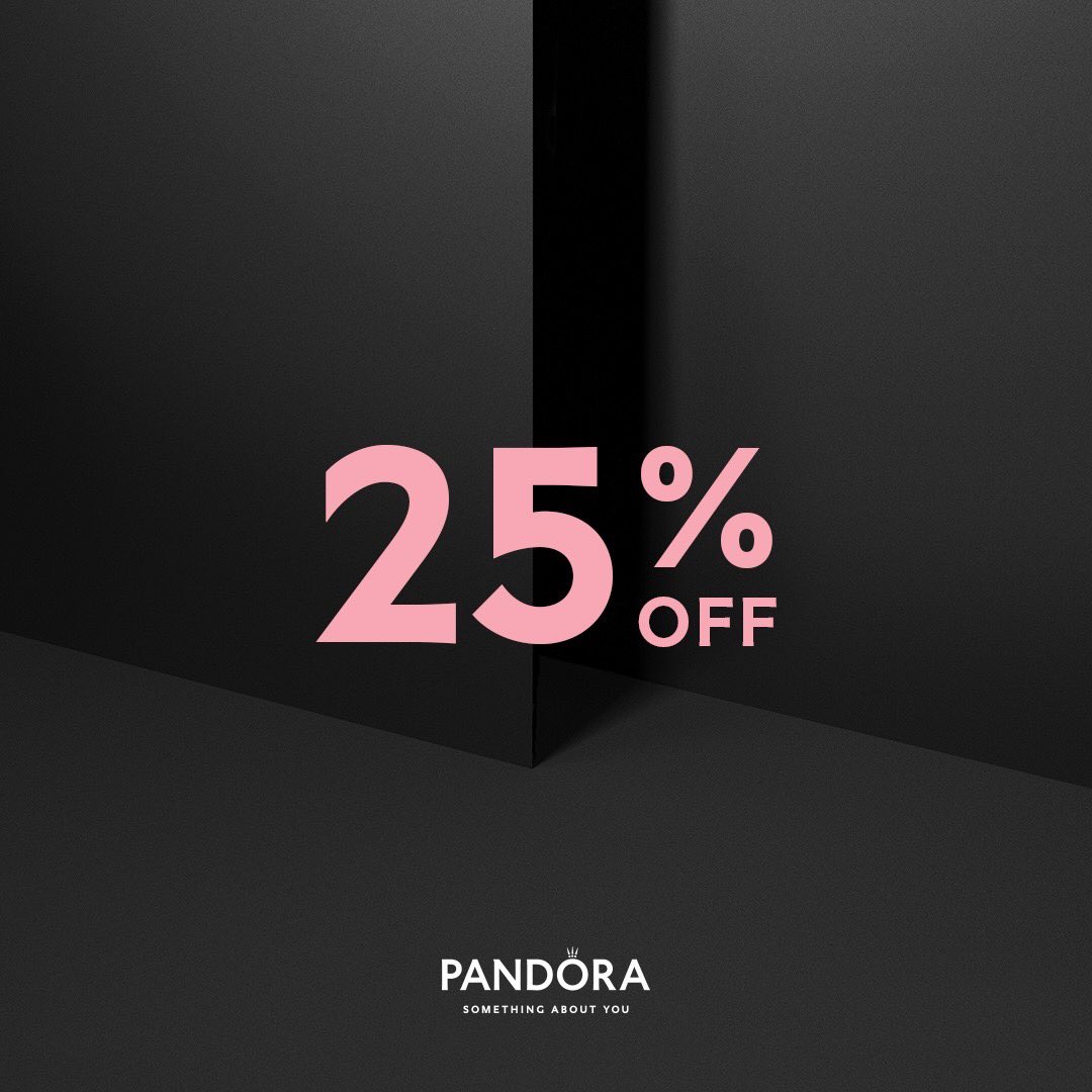PANDORAptbo's tweet photo. Friday might be over, but Black Friday savings are still happening at Pandora Jewellery! Receive 25% off your entire Pandora purchase, now through Sunday! https://t.co/czKGULIbRR