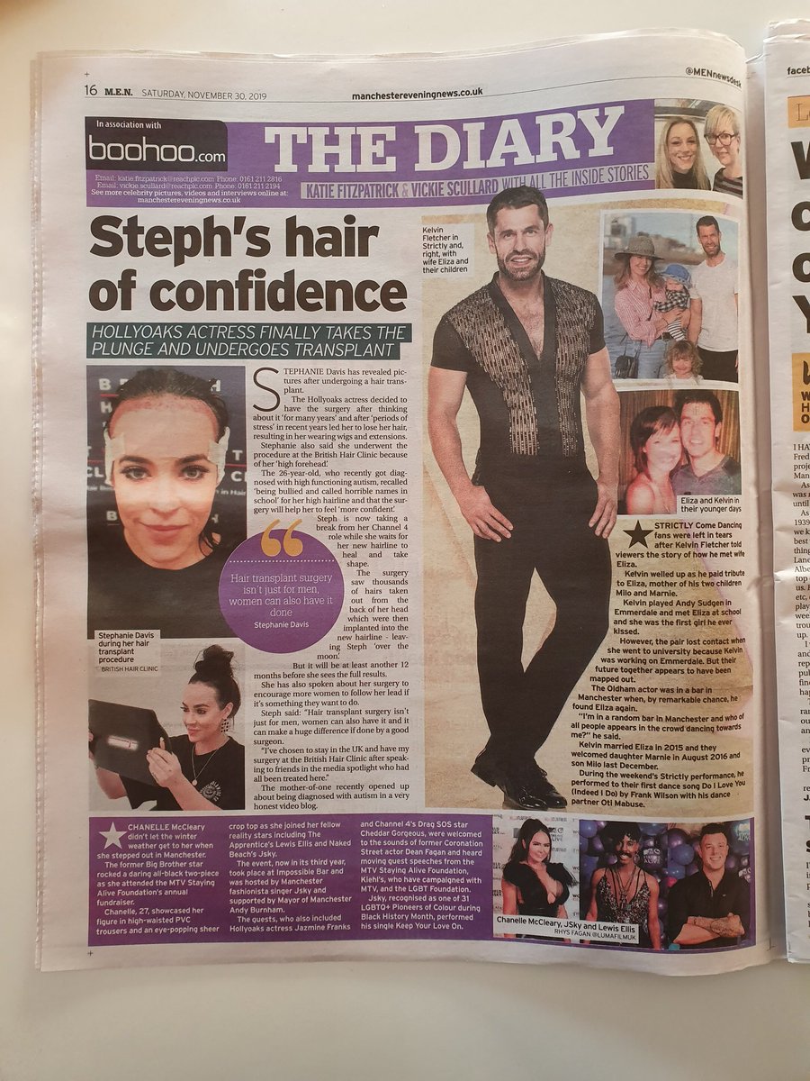 jskychat's tweet photo. Today's paper @MENnewsdesk - thank you so much for featuring this year's @mtvstayingalive annual fundraiser! @MissMcCleary @ImLewisEllis @IMPOSSIBLE_Mcr #MTVSAF https://t.co/z6WLjvKRoN