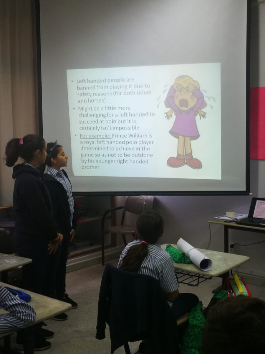 RHHS_Saida's tweet image. BE6 C students presenting their projects about birthdays around the world and different types of sports around the world.