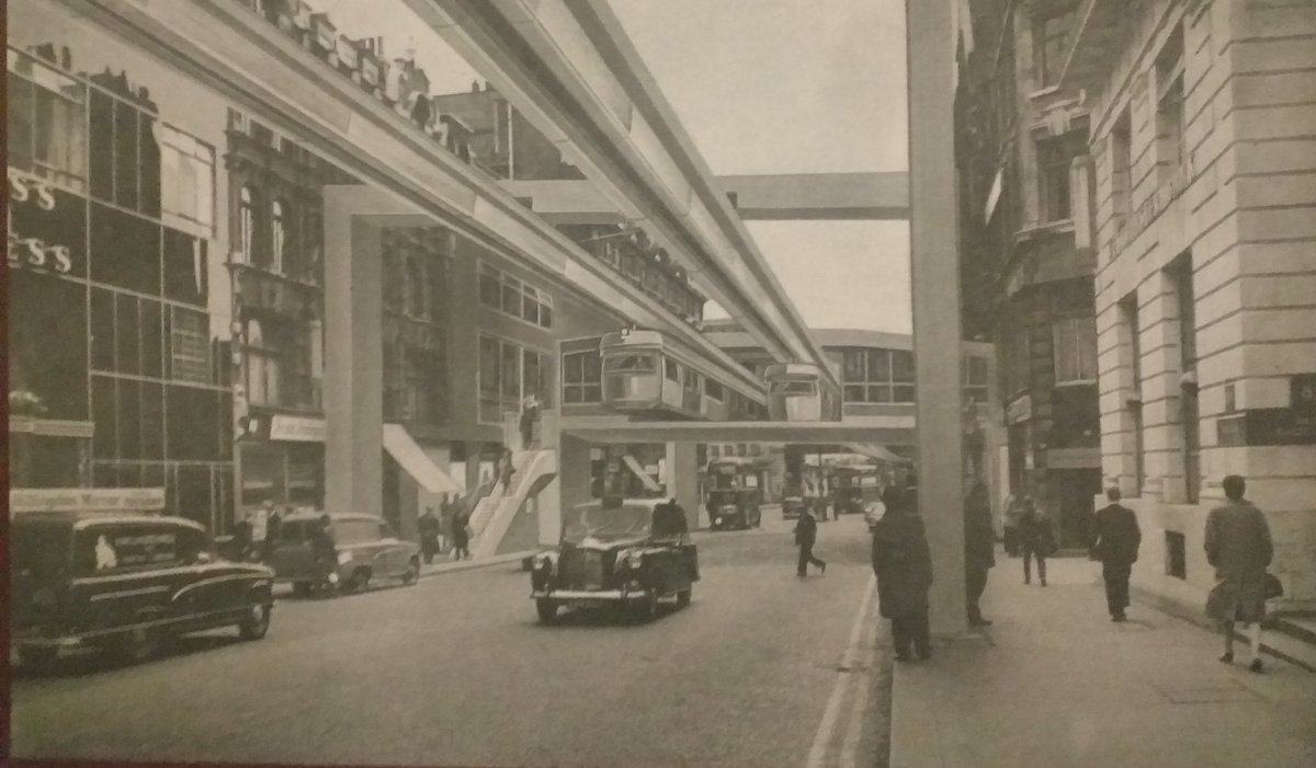 Stupid, over engineered ideas that make streets worse for people are nothing new. See some of London's near misses from across the ages including monorails on Regents Street at the free London That Never Was exhibition, on until 8th December @GuildhallArt