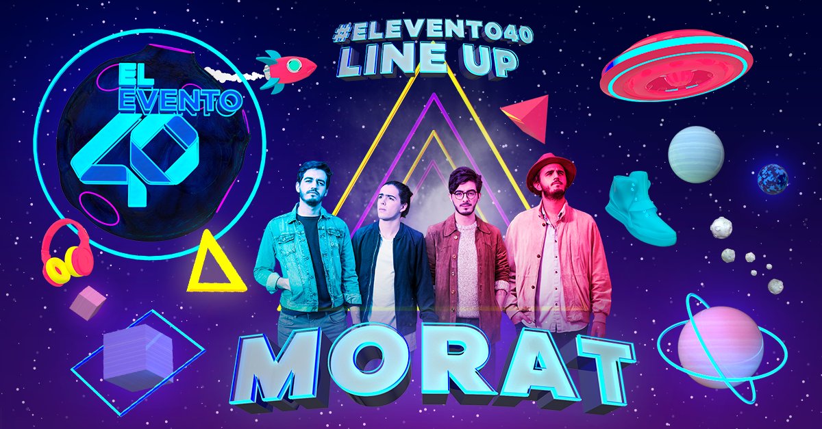 los40mx's tweet photo. ¿Es neta que faltan solo 4 días para #ElEvento40? con @MoratBanda! 🌌🎶🚀  Te esperamos en #ForoSol + info: https://t.co/6O7gsGaOFk https://t.co/26m2BmcadB