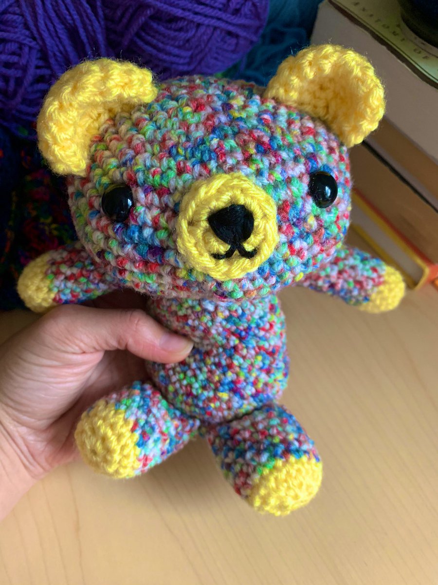 nerdette's tweet photo. Gonna spend the rest of the day setting up a silent auction to benefit #trans orgs with my cute army here - if you‘be ever wanted to get one, get ready for #CyberMonday! 9 items available for bids #kawaii #Amigurumi #TransIsBeautiful #crochet #tinycute #SaturdayVibes https://t.co/7uTHRcjBnE