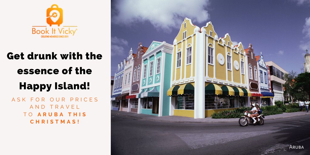 bookitvicky's tweet photo. And if you change a little and spend Christmas in a tropical place?
Aruba opens its doors this Christmas season, leave the cold for later and have the tan you always wanted!
#bookit #travel #USA #canada #europe #christmas https://t.co/Ino2yNDD0A