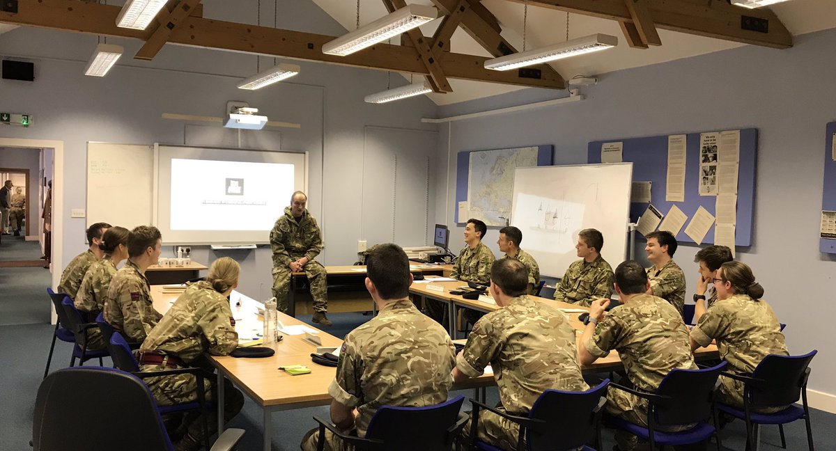 71_Engr_Regt's tweet photo. Troop Commanders from @71_Engr_Regt have been undertaking development training in the amazing location of @edinburghcastle.

They were privileged to meet @AlastairBruce_ who gave an inspirational talk on equality in the Army. 
#BritishArmyReserve
@Proud_Sappers 
@CorpsColRes_RE https://t.co/VcLX6mj8jU