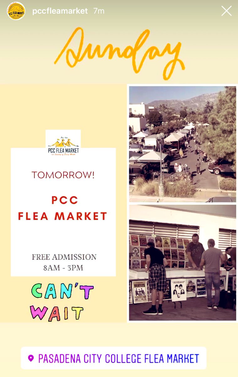 #PasadenaCityCollege #FleaMarket Sunday, 11/31/19. Come out for a great day shopping and enjoying the market. Stop and enjoy pastries @ #BeakellyCakesAndMeatpies for Lunch. 5am - 3pm