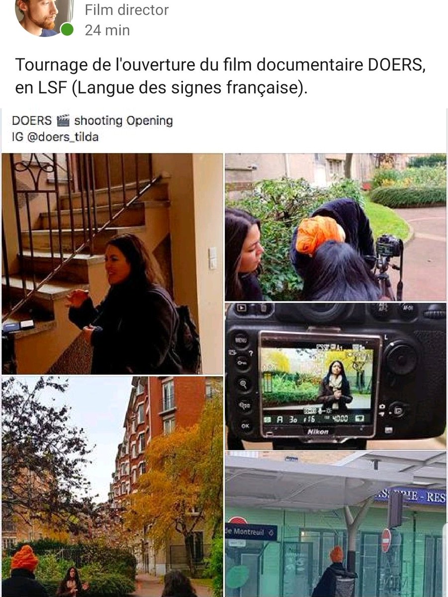 On a trouvé l'interprète #LSF et on a tourné l'ouverture du documentaire