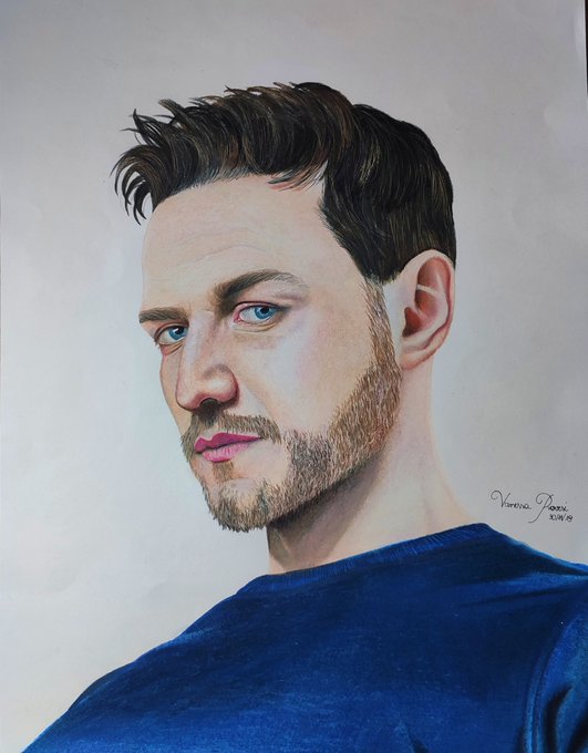 1 pic. eu nem acredito eu finalmente acabei o meu desenho do James McAvoy, agora só falta ele ver /cry