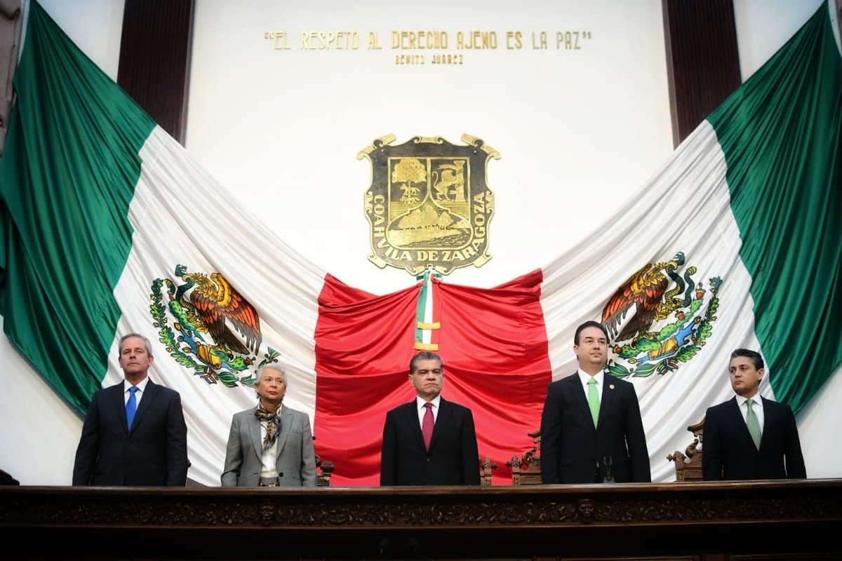 mrikelme's tweet photo. En sesión solemne, presenté mi Segundo Informe de Gobierno ante el Congreso del Estado. Hoy los coahuilenses son testigos de los grandes resultados que podemos alcanzar si nos unimos en favor de Coahuila. ¡Gracias a todos por su apoyo! #ConLaUniónDeTodos #FuerteCoahuilaEs https://t.co/nZZrqb995R