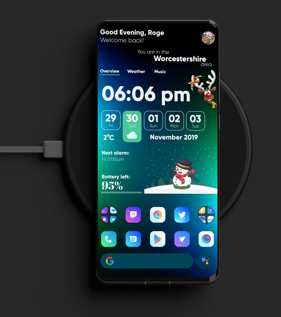 CUSTOMIZALIEN's tweet image. 💥 #WeekEndSetup 💥

☟𝙇𝙖𝙪𝙣𝙘𝙝𝙚𝙧  ☟

@lawnchairapp v2 - Beta

☟𝙄𝙘𝙤𝙣𝙯  ☟

Gladient Icons by
@PGoworowski

☟𝙒𝙖𝙡𝙡𝙥𝙖𝙥𝙚𝙧  ☟

From @telegram 
Credit to the creator 

☟𝙆𝙬𝙜𝙩  ☟

One4KWGT Pro - widgets for KWGT (Beta) by @One4Studio

Modified By me