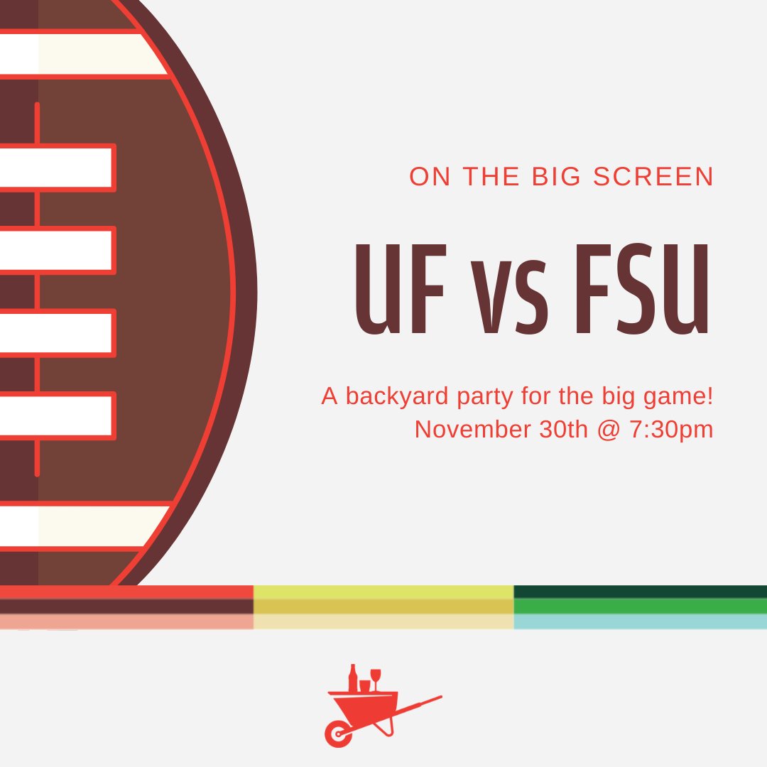 TheYardOnMass's tweet photo. 🏈 The big game is today, so that means you need to come watch it on our big screen! Join us in our backyard for UF vs FSU. Kickoff at 7:30pm. Beer, wine, craft cocktails and food trucks. Bring your friends and family!

#collegefootball #backyardparty #theyardonmass https://t.co/slFaPtyWsg