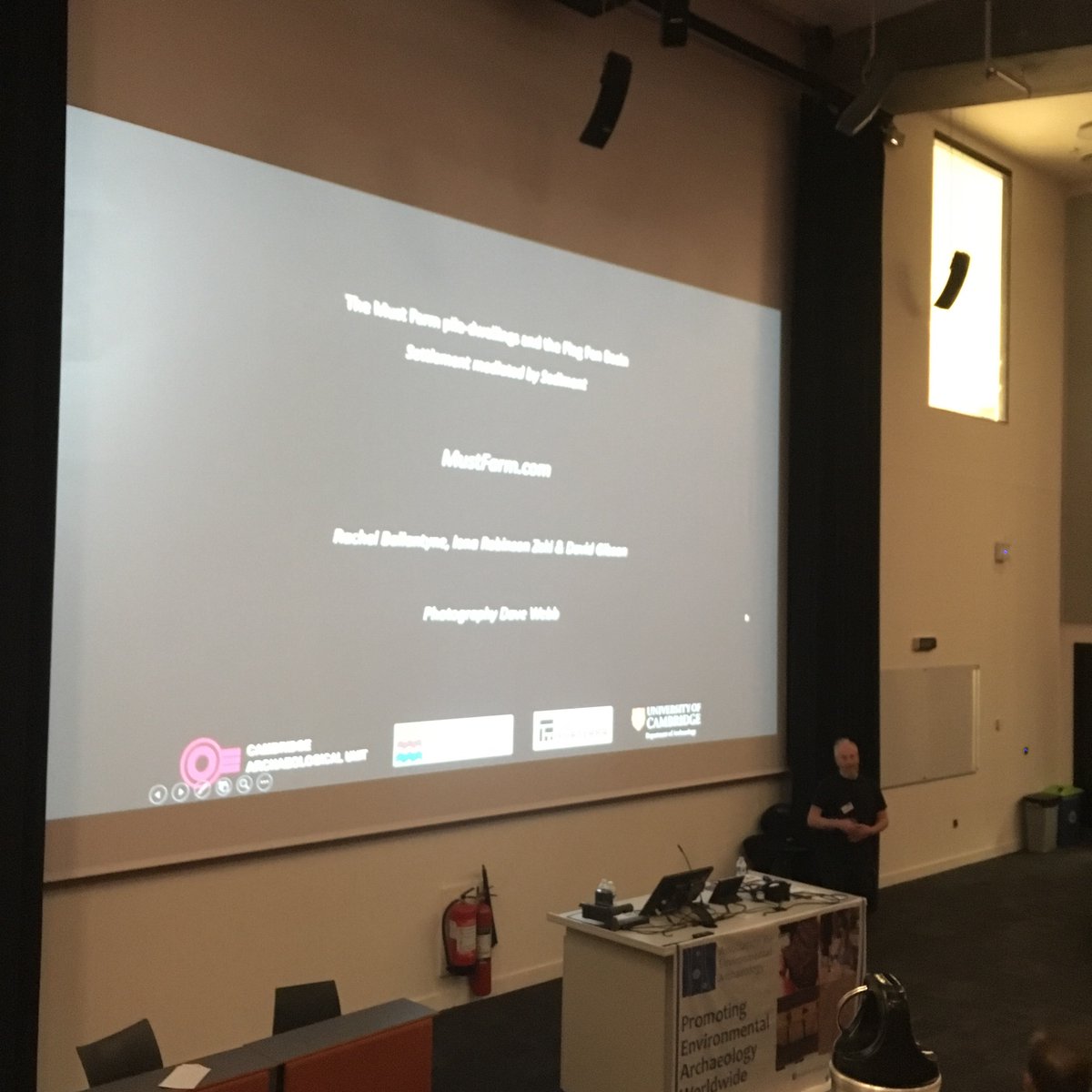 LisaLodwick's tweet photo. Iโm at the #AEA40 conference this weekend @UniShefArch. Itโs really good to see a public lecture on the programme, and even better that itโs @MarkKnight63 talking about Must Farm! https://t.co/IARACEgwsw