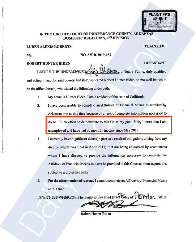 Yes, Hunter married Melissa on May 16, 2019... For those keeping track, May 2019 is the same month Hunter claims he became unemployed and has had no monthly income since.How do we know that? Because he just told an Arkansas court that tidbit re: ongoing paternity suit!!! 
