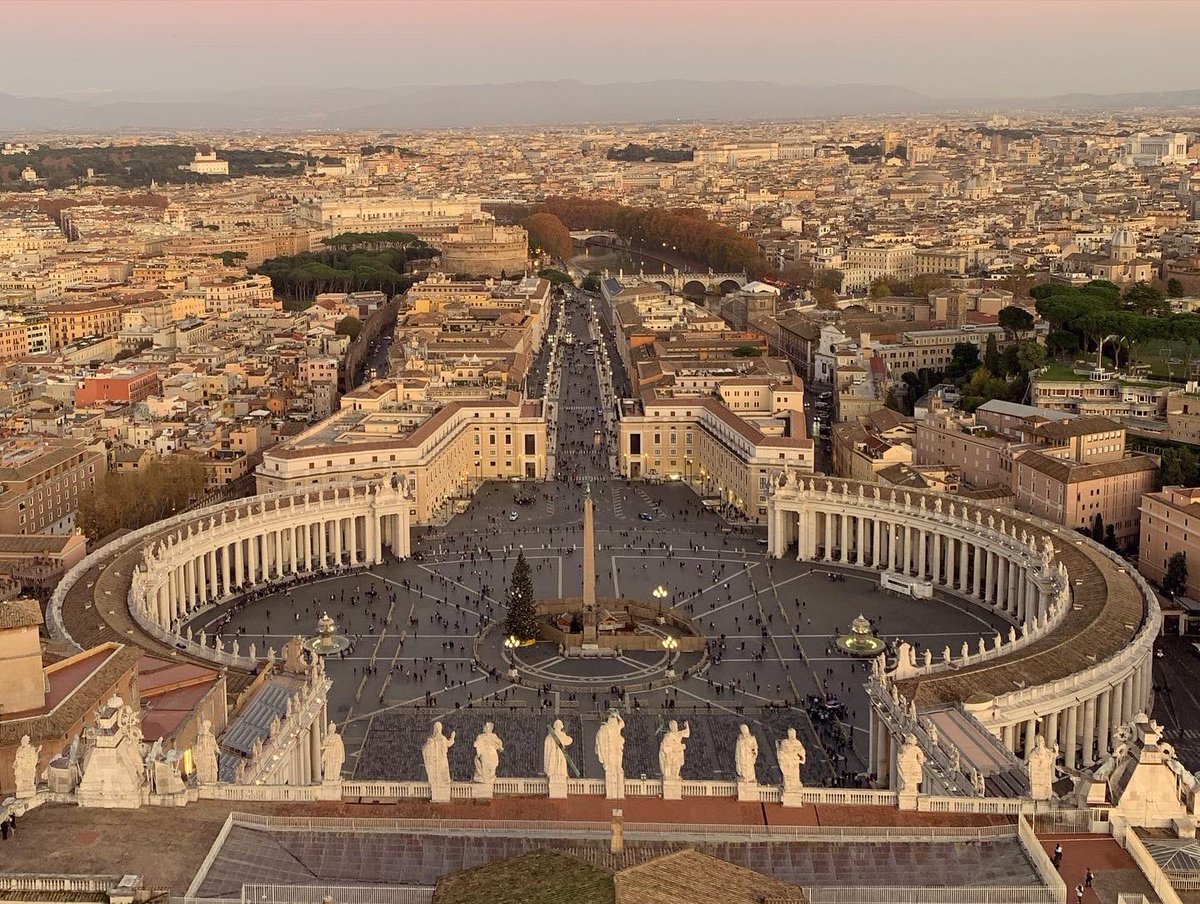 innovationJCPS's tweet photo. Our last full day in Italy was amazing! Went to the Vatican City, got to see and hear from the Pope, climbed St Peters, and finished the night off with other schools from around the USA! #ICANRome https://t.co/imkVypEEJC