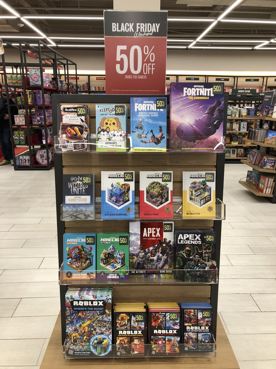 BNHackensack's tweet photo. Need books for the kids? How about #5MinuteStories; they’re 50% off. So many characters to choose from! How about #theGamer in your life? These select titles are also 50% off. Sale runs all #BlackFridayweekend, ends tomorrow 12/1.
#blackfriday #booksmakethebestgifts https://t.co/nLJmGK5seY