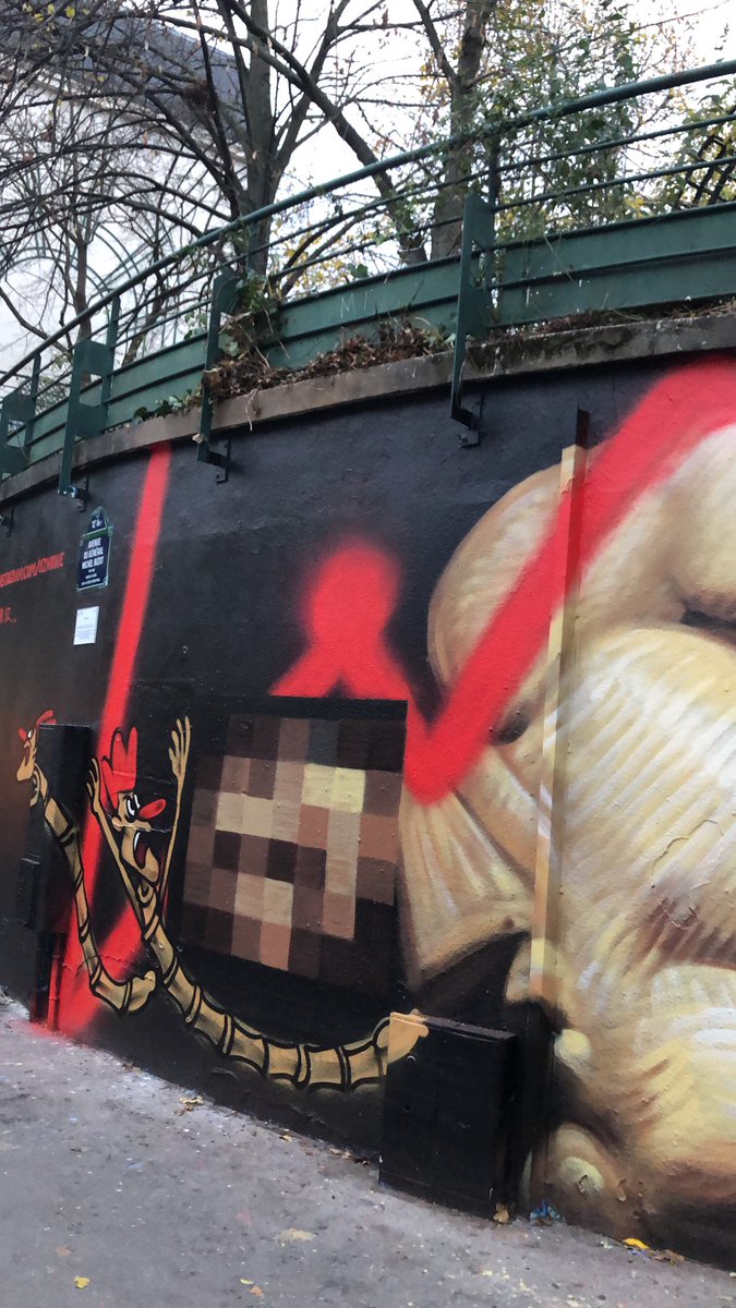 JeanLucRomero's tweet photo. Merci à l’artiste #Ozmo pour cette fresque d’un grand symbolisme sur le #Mur12 consacrée à la lutte contre le #sida pour la #JMS2019 ! Cette œuvre est à l’image de la pandémie transgressive et plein de sens. #Paris12 a vu tellement de belles âmes nous quitter. Pensées pour elles. https://t.co/M1Hy5yiCJK