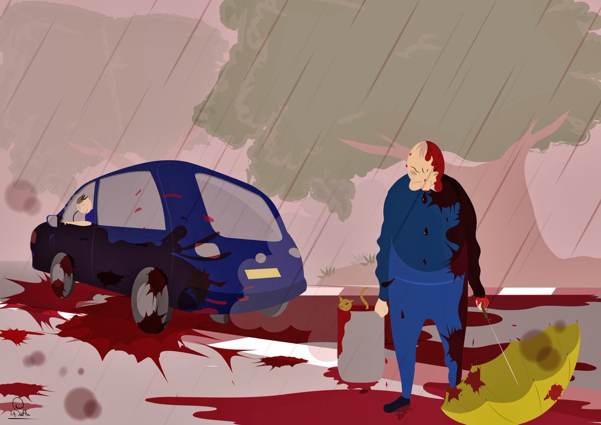Israelsafra's tweet photo. A modern version of the Egyptian blood Plague
.
.
.
#vectorillustration #adobeillustrator #vectordesign #huion #israelart #vectorart #digitalpainting #huionfeature #vectorgraphics #bloodplague #plaguesofegypt #vectorpainting #modern_art https://t.co/5kTwjN5byY