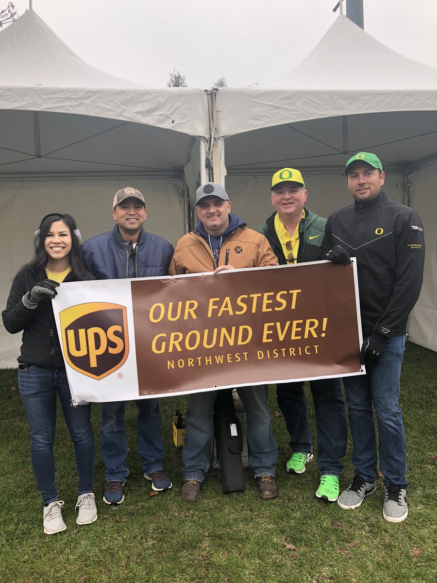 UPS fastest ground ever makes it to the Civil War, Ducks v Beavers in Eugene.  <a href="/jeff_courtney/">Jeff Courtney</a> <a href="/NorthwestUPSers/">Northwest UPSers</a> <a href="/ExperienceUPS/">Experience UPS</a> <a href="/chadhefnerUPS/">Chad H</a> <a href="/ScottHenryUPS/">Scott Henry</a> <a href="/NicholasHinkle/">Nicholas Hinkle</a> <a href="/sydneyPNW/">Sydney Hickey</a> <a href="/APAC_BRG/">NW APAC BRG</a>
