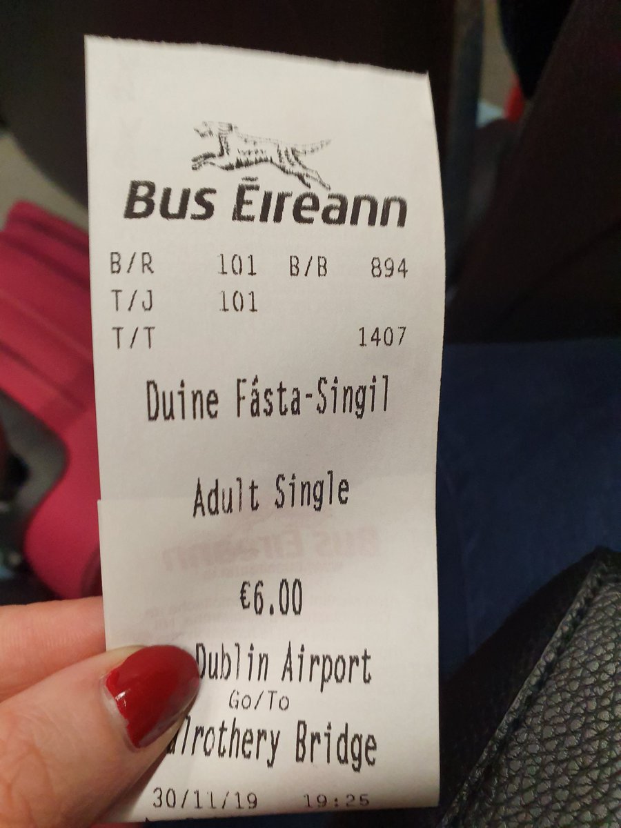 Orla Ni Fhachtnain I Haven T Gotten The 101 In A While 6 Quid For This Short Hop Absolute Robbery Only A Few Years Back You D Get A Return All The Way