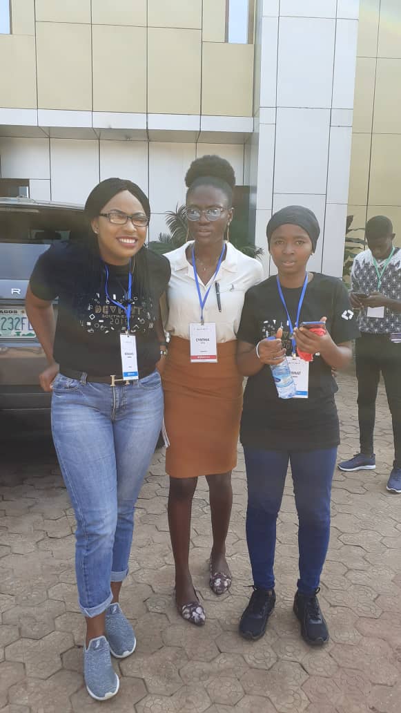 iamCynthiaPeter's tweet photo. Get yourself ladies that don't just slay, but have skills and work hard.
I am proud of these two.ππ
@bella_mfonobong and @precsyg
You two are awesome ladies and I love you two so much.
Thank you for not just honouring my invite, but speaking too.
#DevfestSE
#DevFestOko https://t.co/BSFG7LTHCO