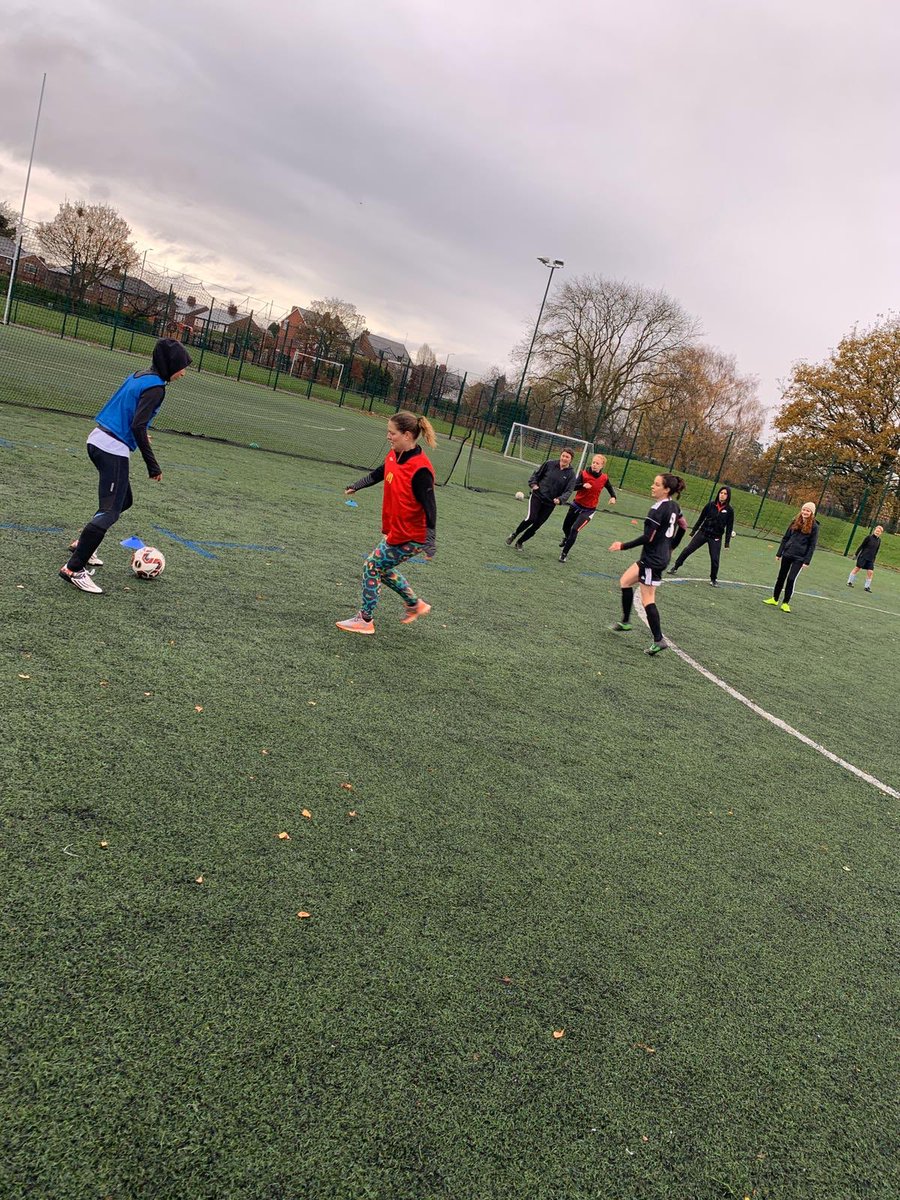 Calling all ladies! Come and join us for training tomorrow morning - 9:30-11 down at Stretford Grammar School 😀⚽️