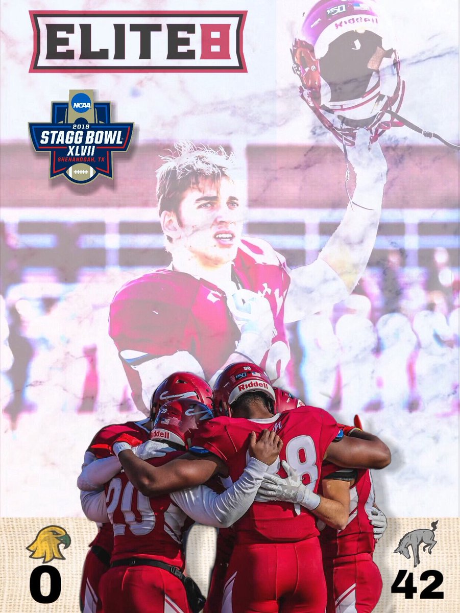 coachkeiner's tweet image. Mules earn the W and a trip to the Elite 8 with a 42-0 shutout victory over Brockport.   The Mules get to 12 wins for the first time in school history.  This marks back to back trips to the Elite 8 for the Mules.